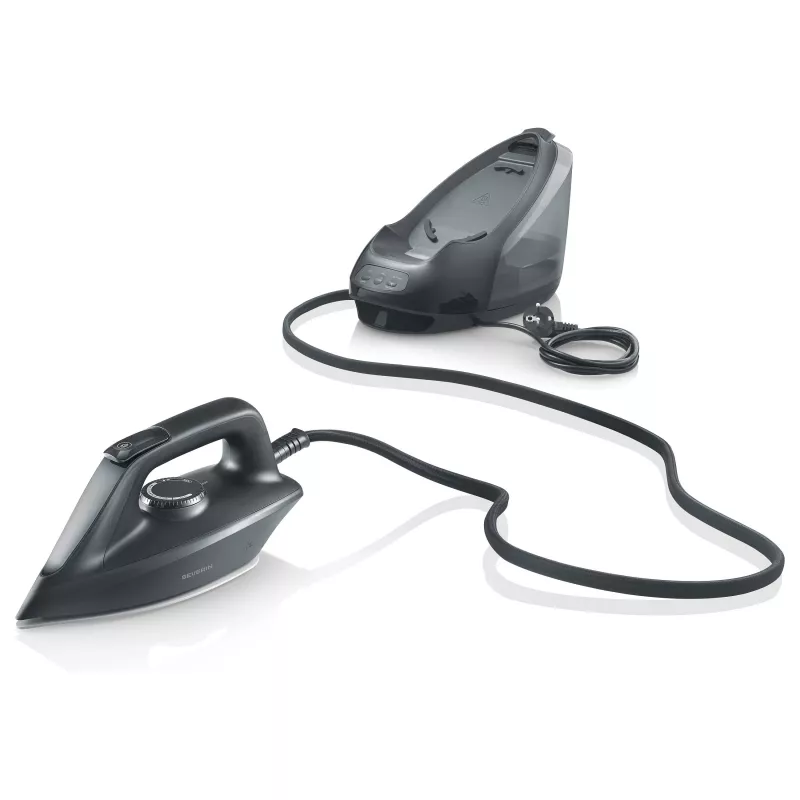 Severin BA 3192 garų lyginimo stotis – 2400W, 5.5 bar, keraminis padas, matinė juoda
