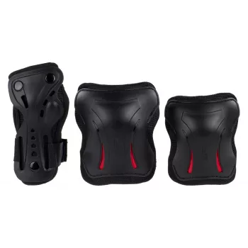 SFR Triple Pads Set Candi L - kelių, alkūnių ir riešų apsaugos rinkinys riedučiams, riedlentėms, paspirtukams, dviračiams