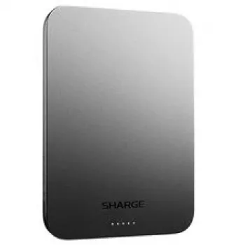 SHARGE AeroMag Air nešiojamas įkroviklis (power bank) 5000mAh Qi2 15W belaidis 20W USB-C PD juodas YDD-AEROMAGAIR-M6