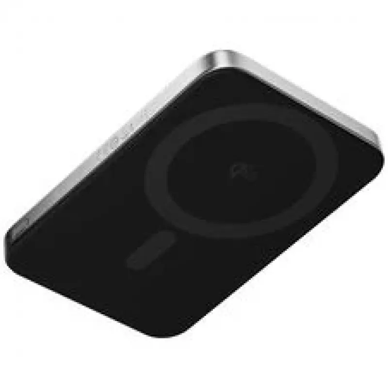 SHARGE AeroMag Air nešiojamas įkroviklis (power bank) 5000mAh Qi2 15W belaidis 20W USB-C PD juodas YDD-AEROMAGAIR-M6
