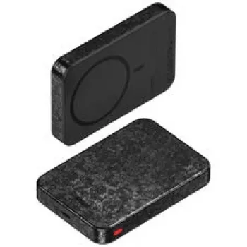 SHARGE CarbonMag 10K belaidis maitinimo blokas, 10,000mAh, Qi2 15W, USB-C 20W, juodas YDD-SG-C2TXWCX-HEI