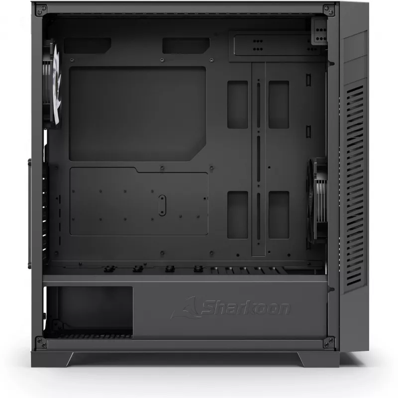 Sharkoon S25-W2 ARGB Black Tempered Glass Midi Tower Case (Model 2026)