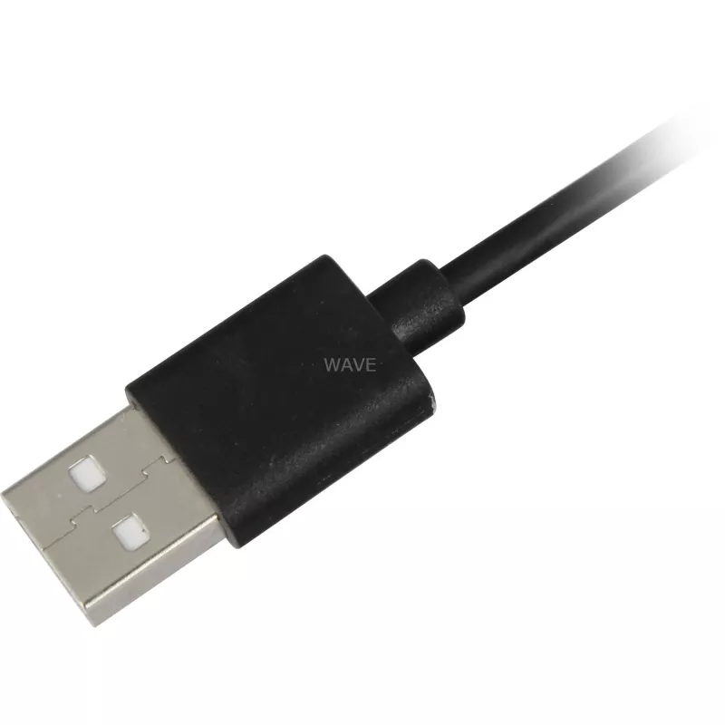 SHARKOON USB 2.0 laidas, USB-A kištukas į USB-C kištuką (juodas, 2 m)