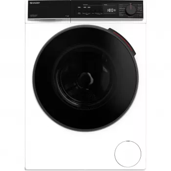 SHARP ES-WNFB214CWDA-DE Front Load Washing Machine, 10 kg, 1400 rpm, White, Wi-Fi, Advanced Inverter Motor