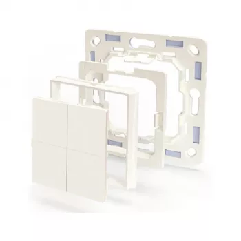 Shelly Plug & Play BLU Wall Switch 4 Adapter Legrand & Shelly White