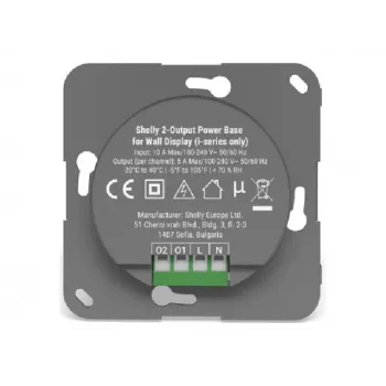 Shelly Wall Display i-Series 2-Output Power Base