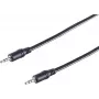 SHIVERPEAKS 3,5 mm jack audio kabelis, vyriškas į vyrišką, 2,5 m, juodas