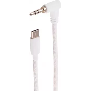 SHIVERPEAKS 3,5 mm kampuotas į tiesų stereo garso kabelis, 2 m, baltas BS14-08036