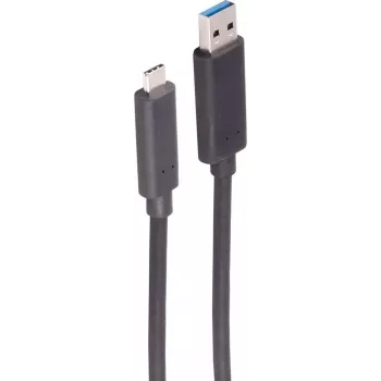 SHIVERPEAKS aktyvus optinis USB-A į USB-C kabelis, USB 3.2 Gen 2, 10 Gbps, 30 m, juodas BS30-39485