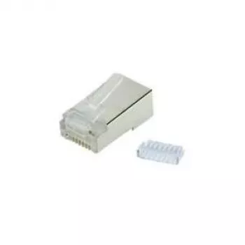 SHIVERPEAKS BASIC-S 100 vnt. Cat.6a ekranuoti RJ45 moduliniai kištukai 8P8C su auksuotais kontaktais BS72061-R