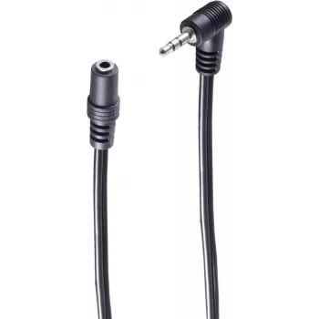 SHIVERPEAKS BASIC-S 2,5 mm kampuotas jack į 3,5 mm jack porinimo garso prailginimo kabelis, 0,2 m, juodas BS30781