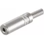 shiverpeaks BASIC-S 3,5 mm stereo jack sujungėjas, metalinis korpusas, litavimo jungtis, polietileno maišelis su euro pakaba (BS51210-M)