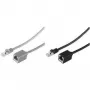 shiverpeaks BASIC-S Cat. 6A S/FTP tinklo kabelio prailgintuvas, pilkas, 0,5 m, be halogenų, RJ45 vyriškas į moterišką BS08-62010