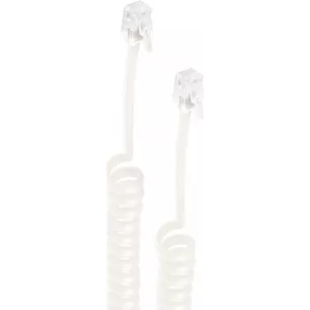 SHIVERPEAKS BASIC-S susuktas telefono ragelio laidas, RJ10 į RJ10, 4 m ištiestas, juodas BS70135