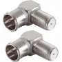 SHIVERPEAKS BASIC-S F-Quick stačiu kampu adapterių rinkinys, 2x F-tėtis į F-moterišką, 75 omų, nikeliuotas BS15-300414