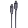 SHIVERPEAKS BASIC-S optinis garso kabelis, Toslink į Toslink, 10,0 m, 4,0 mm, juodas BS69004-10