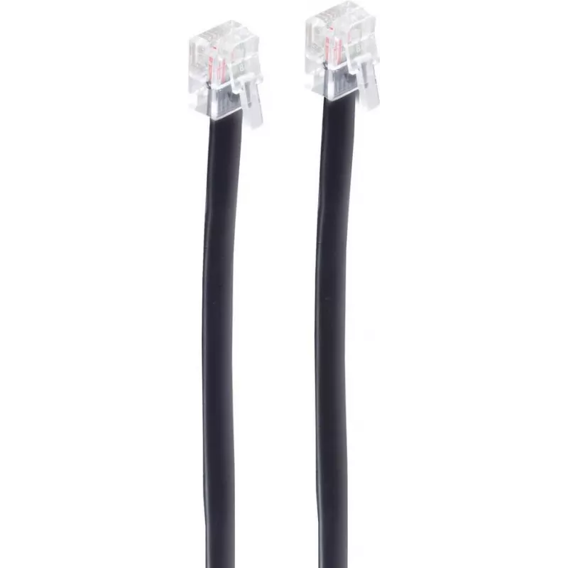 SHIVERPEAKS BASIC-S modulinis kabelis RJ11/RJ12 6P6C juodas 15m BS70095-6/6