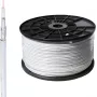 SHIVERPEAKS BASIC-S SAT koaksialinis kabelis 100m, 1,1/5,0, 4 sluoksnių ekranuotas, CCS, 75 omų, baltas BS81800-STAKU