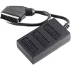 shiverpeaks BASIC-S Scart skirstytuvo kabelis, 1x Scart tėvinis į 3x Scart motininius, 0,5 m, pilnai sujungtas, juodas (BS94051)