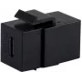 SHIVERPEAKS BASIC-S USB-C 3.1 Gen 2 Keystone sujungėjas, moteriškas į moterišką, 10 Gbps, juodas BS08-10040