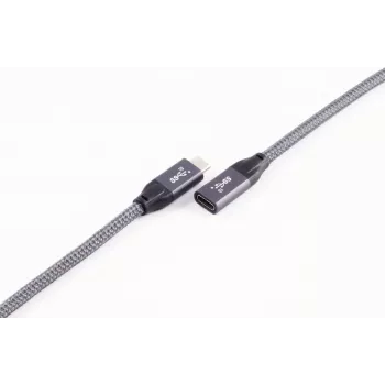 ShiverPeaks BASIC-S USB-C ilginimo laidas, USB 3.2 Gen 2, 2,0 m, juodas