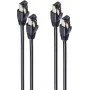 SHIVERPEAKS BS08-41025-2 Cat8.1 tinklo kabelis, F/FTP, RJ45, 1m, juodas