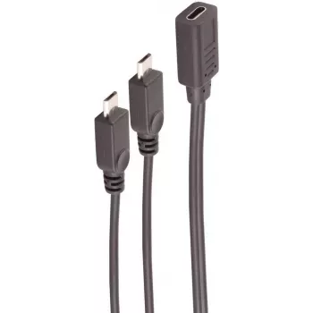 SHIVERPEAKS BS13-20021 USB-C į 2x Micro-USB B skirstytuvas kabelis 0,3 m juodas