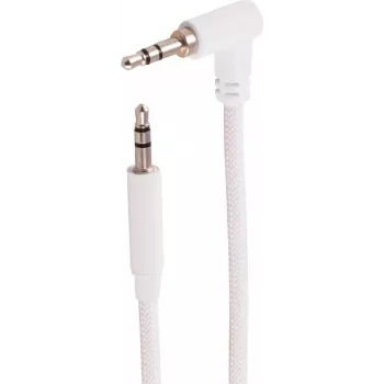 shiverpeaks BS14-07046 3,5 mm TRS garso kabelis, stačiu kampu į tiesų, baltas, 3 m