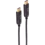 SHIVERPEAKS BS30-16495 aktyvusis optinis DisplayPort kabelis 1.4, 50 m, 8K 60Hz, 4K 120Hz, juodas