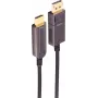 SHIVERPEAKS BS30-20485 Aktyvusis optinis DisplayPort į HDMI adapterio kabelis, 4K60, 30m, juodas