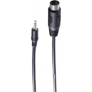 SHIVERPEAKS BS30822 Audio kabelis 1,5 m 3,5 mm į 5-Pin DIN male juodas