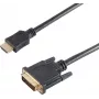 SHIVERPEAKS BS77481 HDMI Type A vyriškas į DVI-D vyriškas vaizdo kabelio adapteris, 1,5 m, juodas, auksuoti kontaktai, trigubai ekranuotas, palaiko 1920x1200