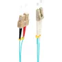 SHIVERPEAKS BS77955/3 OM3 daugiamodis šviesolaidinis pataisos kabelis LC į SC dvigubas 5m aqua LSZH