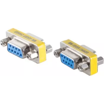 SHIVERPEAKS BS78254 9 kontaktų D-SUB adapteris vyriškas į moterišką, sidabrinis