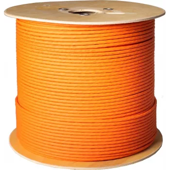 SHIVERPEAKS Cat 7 S/FTP dvigubas instaliacinis kabelis, 1000 MHz, 500m, PVC apvalkalas, juodas BS08-88035007