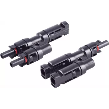 SHIVERPEAKS PV4 T-adapterio rinkinys, 2 į 1 šakotuvas, IP68, 1500V DC, 30A, juodas (BS02-21012)
