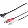 SHIVERPEAKS S/CONN maximum connectivity 3,5 mm stereo kampinis jack – 2 RCA audio kabelis, 1,5 m, auksuoti kontaktai, dvigubas ekranavimas 30842