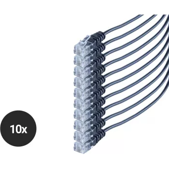 SHIVERPEAKS S/CONN maximum connectivity telefono jungties kabelis, RJ11 male į RJ11 male, apvalus, juodas, lankstus, varinis, 2,0 m, 10 vienetų rinkinys (SO70084-2-SET10)