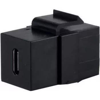 SHIVERPEAKS S/CONN maksimalaus ryšio USB-C 3.1 Keystone adapteris, 10Gbps, moteriškas į moterišką, juodas (08-10040)