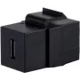 SHIVERPEAKS S/CONN maksimalaus ryšio USB-C 3.1 Keystone adapteris, 10Gbps, moteriškas į moterišką, juodas (08-10040)