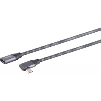 SHIVERPEAKS S/CONN maksimalaus ryšio USB-C prailginimo kabelis, 3.2, 90°, Pro, 0,25 m 13-56000