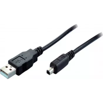 SHIVERPEAKS USB 2.0 Mini kabelis, USB-A vyriškas į Mini USB-B vyriškas, 1,0 m, juodas 11004995