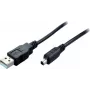 SHIVERPEAKS USB 2.0 Mini kabelis, USB-A vyriškas į Mini USB-B vyriškas, 1,0 m, juodas 11004995