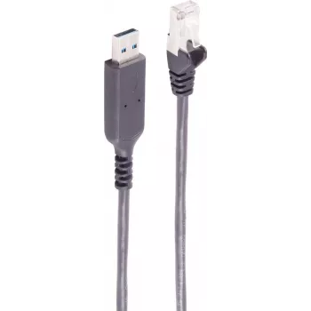 Shiverpeaks USB-A į RJ45 Gigabit Ethernet adapterio kabelis, 15m, juodas BS13-52085