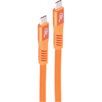 SHIVERPEAKS USB-C 3.2 kabelis 240W PD, 4m, oranžinis BS14-77407