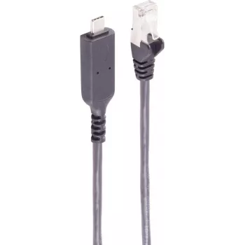SHIVERPEAKS USB-C į Gigabit Ethernet adapterio kabelis 10m, juodas BS13-51075