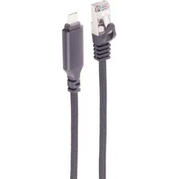 SHIVERPEAKS USB-C į Gigabit Ethernet adapterio kabelis, USB 3.1 Gen 1, RJ45, 7,5 m, juodas BS14-51065