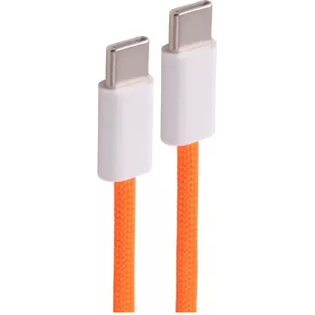 SHIVERPEAKS USB-C į USB-C 2.0 240W pintas tekstilinis įkrovimo kabelis, 1,8 m, oranžinis BS14-22187