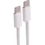 shiverpeaks® USB-C į USB-C kabelis 2.0, 60W PD, baltas tekstilinis pintas, 2,5 m (BS14-21256)