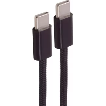 SHIVERPEAKS USB-C į USB-C įkrovimo kabelis 2.0, 240W, juodas, tekstilinis, 1m (BS14-22025)
